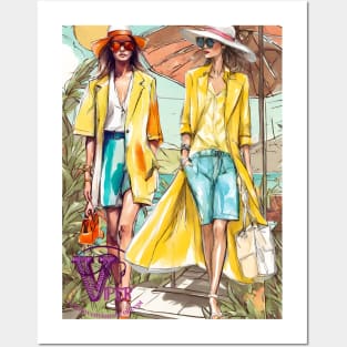 Summer fashion Posters and Art